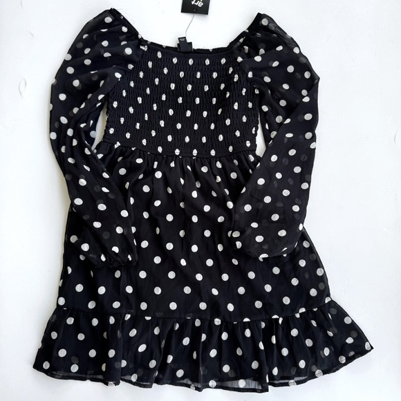 Art Class Black and White Polka Dot Dress - Picture 1 of 6